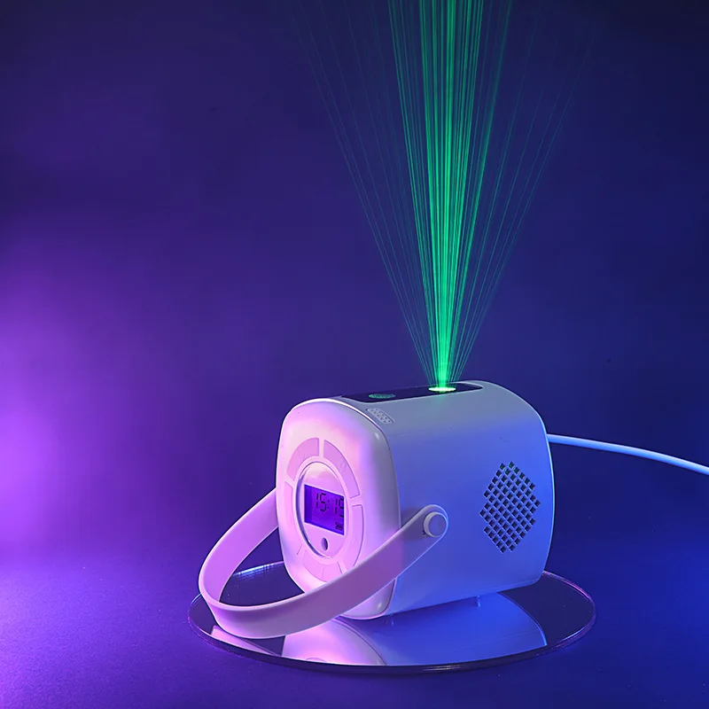 

Laser Time Starry Sky Projector Lamp Starry Colorful Music Remote Control Atmosphere LED Night Light Alarm Clock Children's Gift