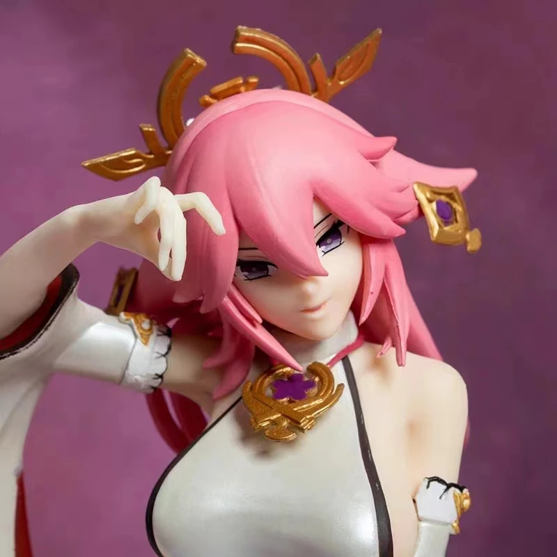 

19 см Genshin Impact GK Yae Miko фигурка девушки из аниме сексуальная фигурка для взрослых Коллекционная модель куклы игрушки подарки