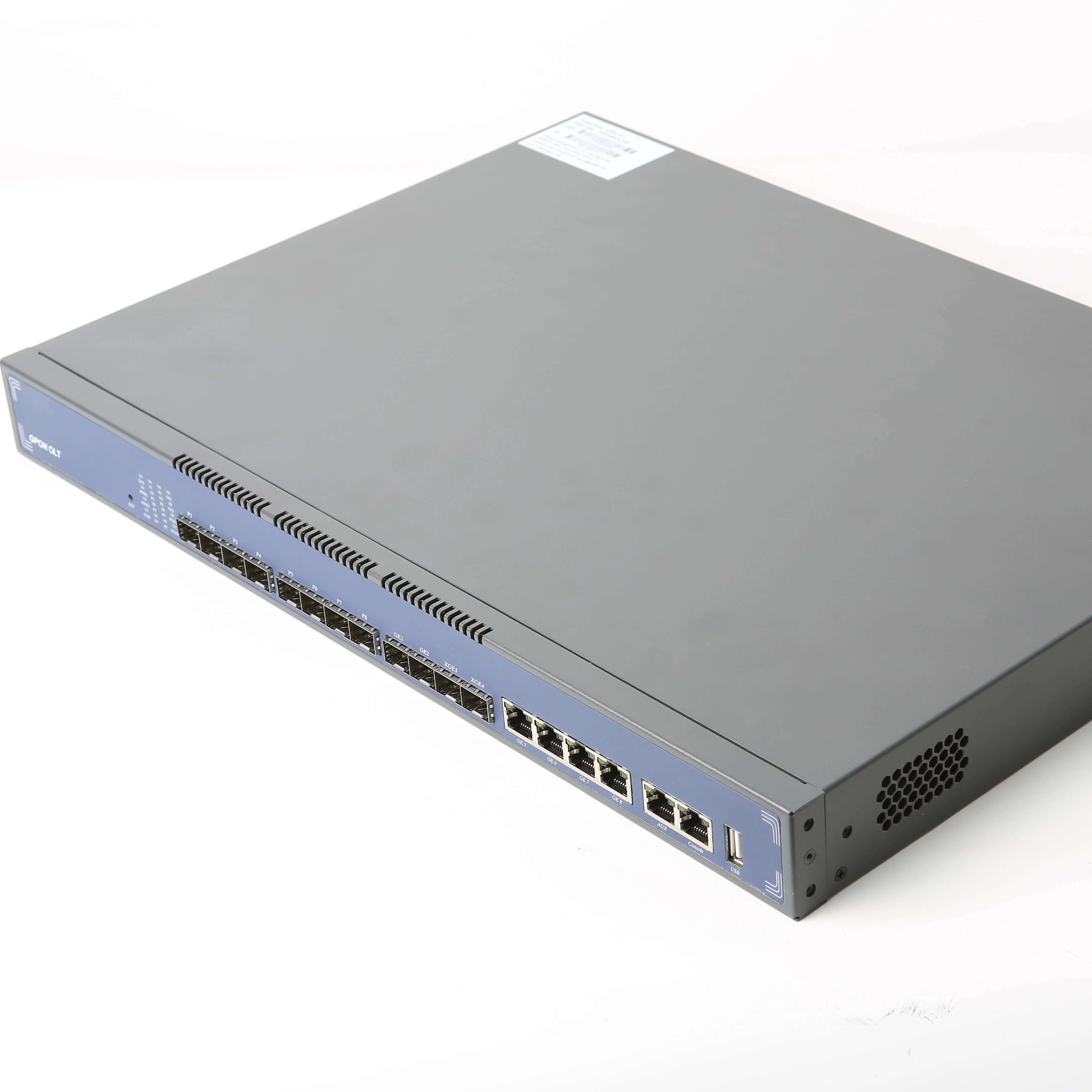Фото HiOSO 1U GPON OLT 8PON 4PON GPON OLT Волоконно-оптическое оборудование FTTx Solutions 4 порта Mini OLT FTTH Один источник питания HA7308G-L №1