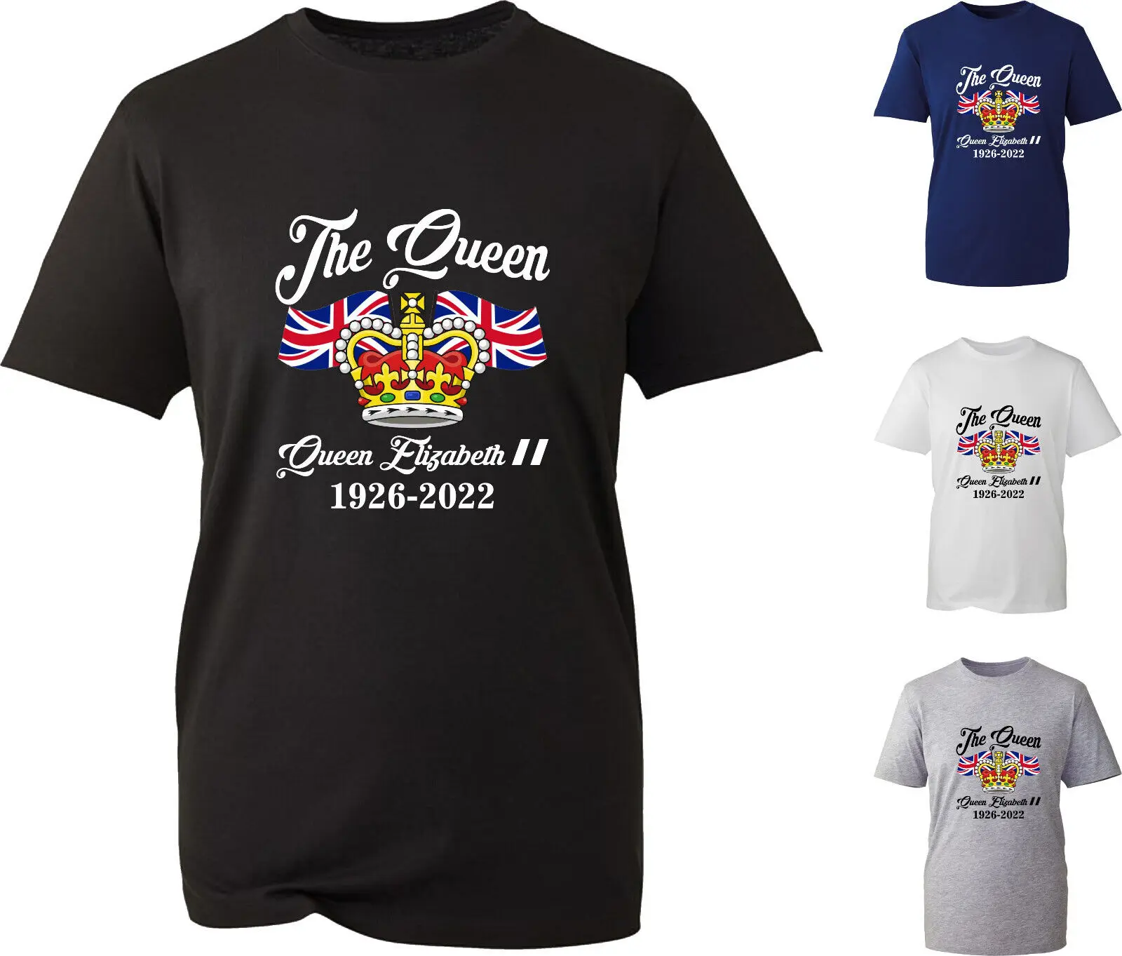 

The Queen Elizabeth II Memorial Uk Flag London Bridge T Shirt Short Sleeve Casual 100% Cotton O-Neck Mens T-shirt Size S-3XL