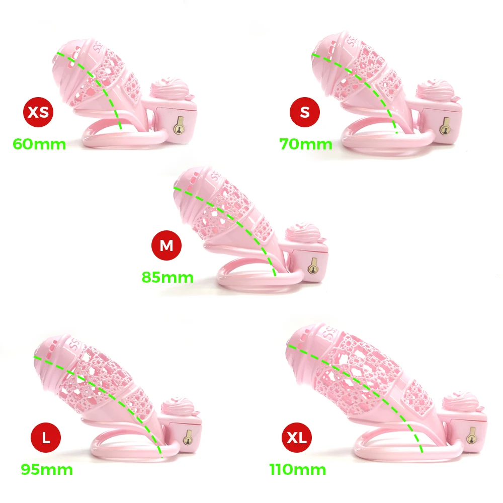 Бондаж с замком и кольцом для пениса