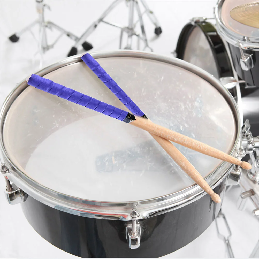

6 Rolls Anti-slip Belt Drum Sticks Wrap Tape Sweat-absorbent Tapes Purple Covering Bandage Drumstick Shake-proof Wrapping