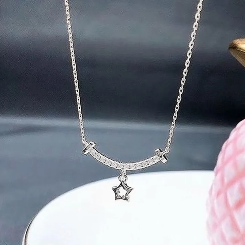 

Ne'w Partysu Style Star Necklace for Women Dainty Neck Accessories Daily Wear Fashion Versatile Female Jewelry Birthday Gift