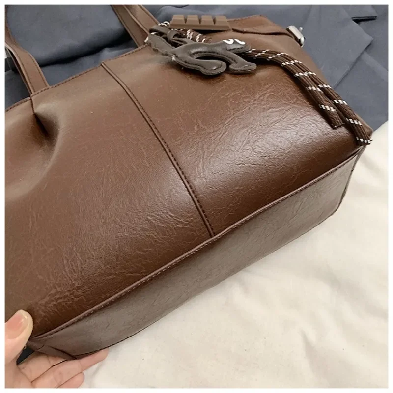 Корейская большая сумка в стиле ретро 2024 осень и зима новая высококачественная