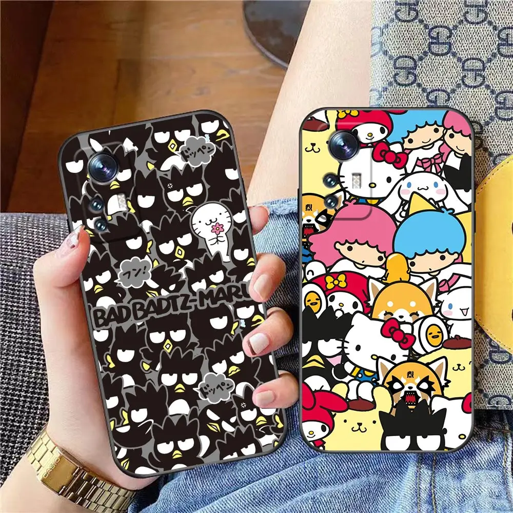 

Case for Xiaomi 11 11i 11X 11T 12 12X 9 12S 12T 13 10 10T 10S Pro Lite Ultra 5G NE TPU Case Sanrio Cute Crow Cartoon Badtz Maru