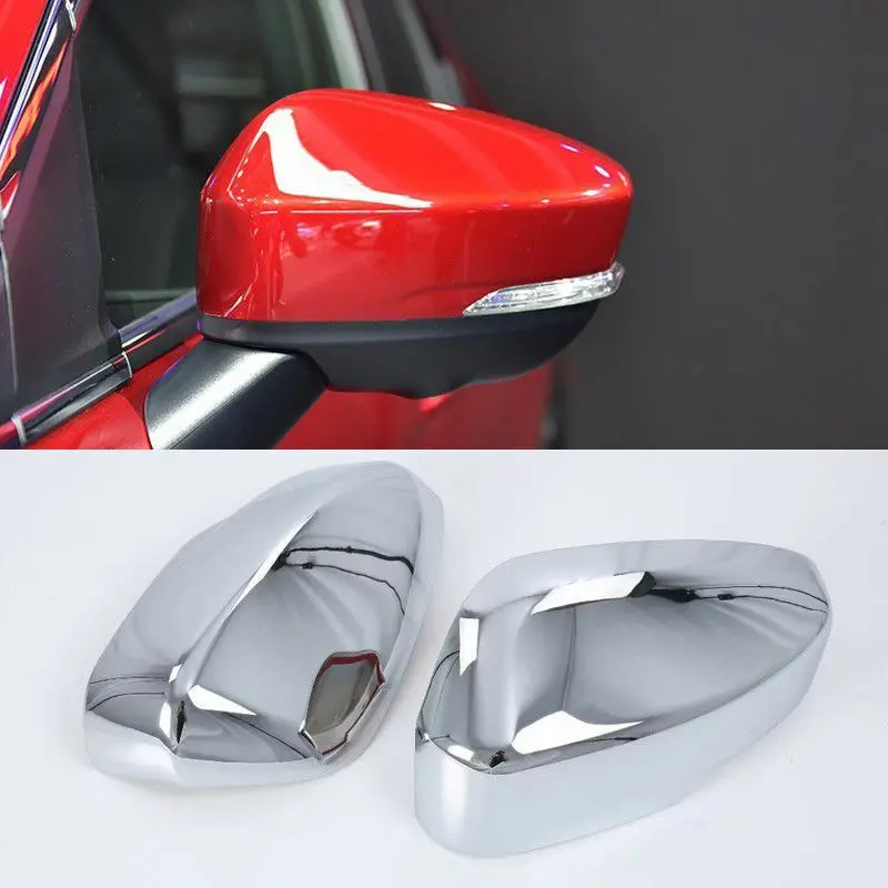 

Для Mitsubishi Eclipse Cross 2018 - 2021 Chrome крышка зеркала боковой двери Trim 2pc