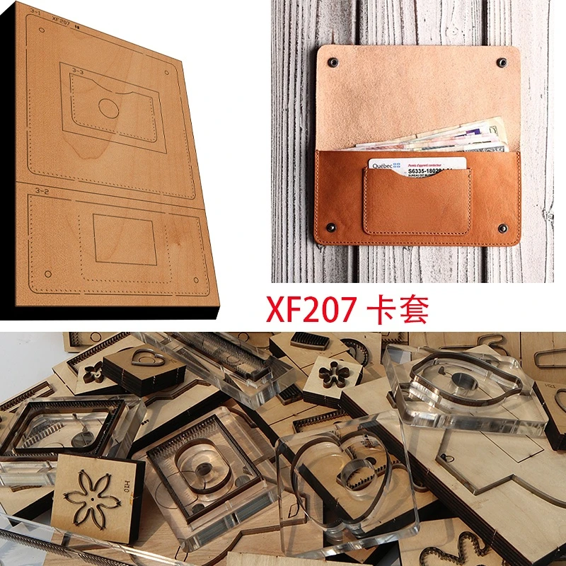 New Japan Steel Blade Wooden Die Long Style Handbag Wallet Leather Craft Punch Hand Tool Cut Knife Mould XF207