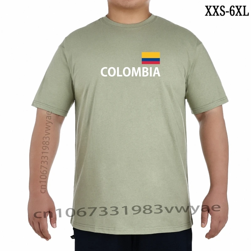 

Colombia TShirt Black/White Flag Pressure to Republic of Colombia XXS-6XL