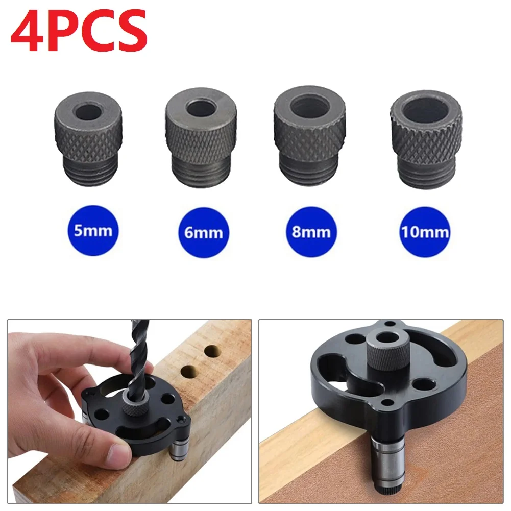 

4PCS 5-10mm Drill Sleeve Bushing M14 Dowelling Jig Wood Drilling Guide Locator Carpenter Woodworking Tool