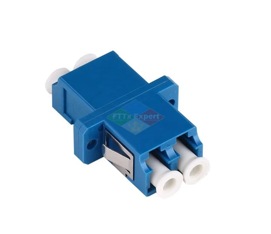 25/50/100/200Pcs LC-LC Duplex single-mode Fiber optic Adapter LC Optical fiber coupler LC UPC Fiber flange LC connector