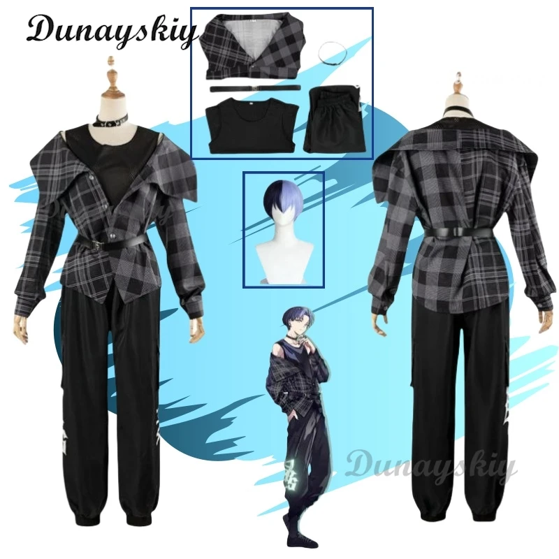 Проект SEKAI ЦВЕТНАЯ СЦЕНА! Aoyagi Toya Косплей Костюм Парик Аниме Платья Рождество