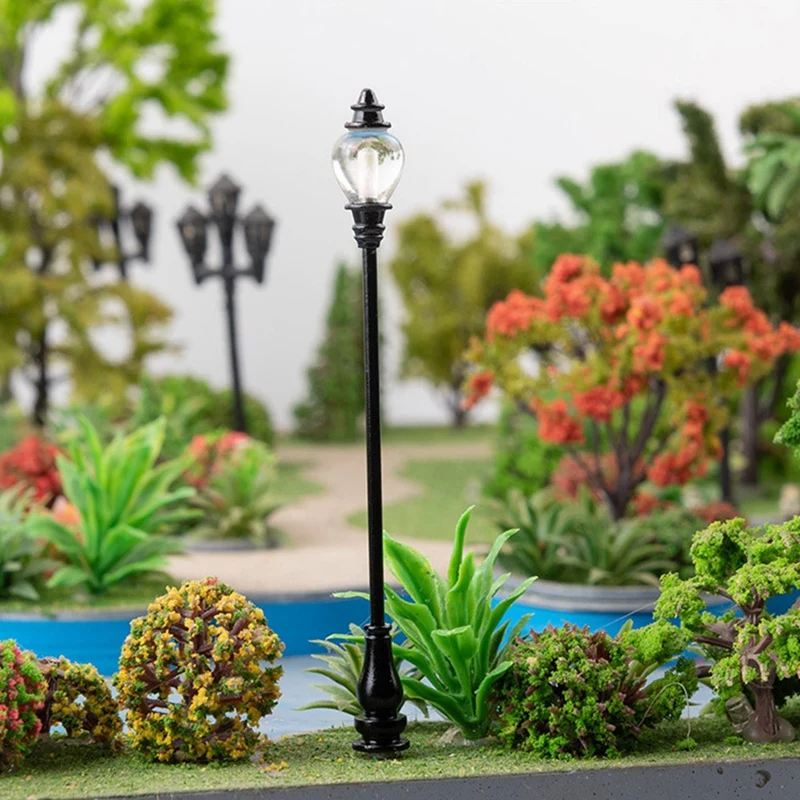 10Pcs Moss Micro-Landscape Ornament Lamp Architectural Sand Table Model Wall G Type Garden Durable Easy Install