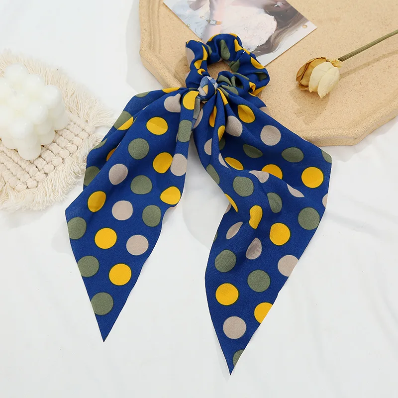 Аксессуары для волос с цветочным принтом Yanwenx летняя Цветочная Женская резинка