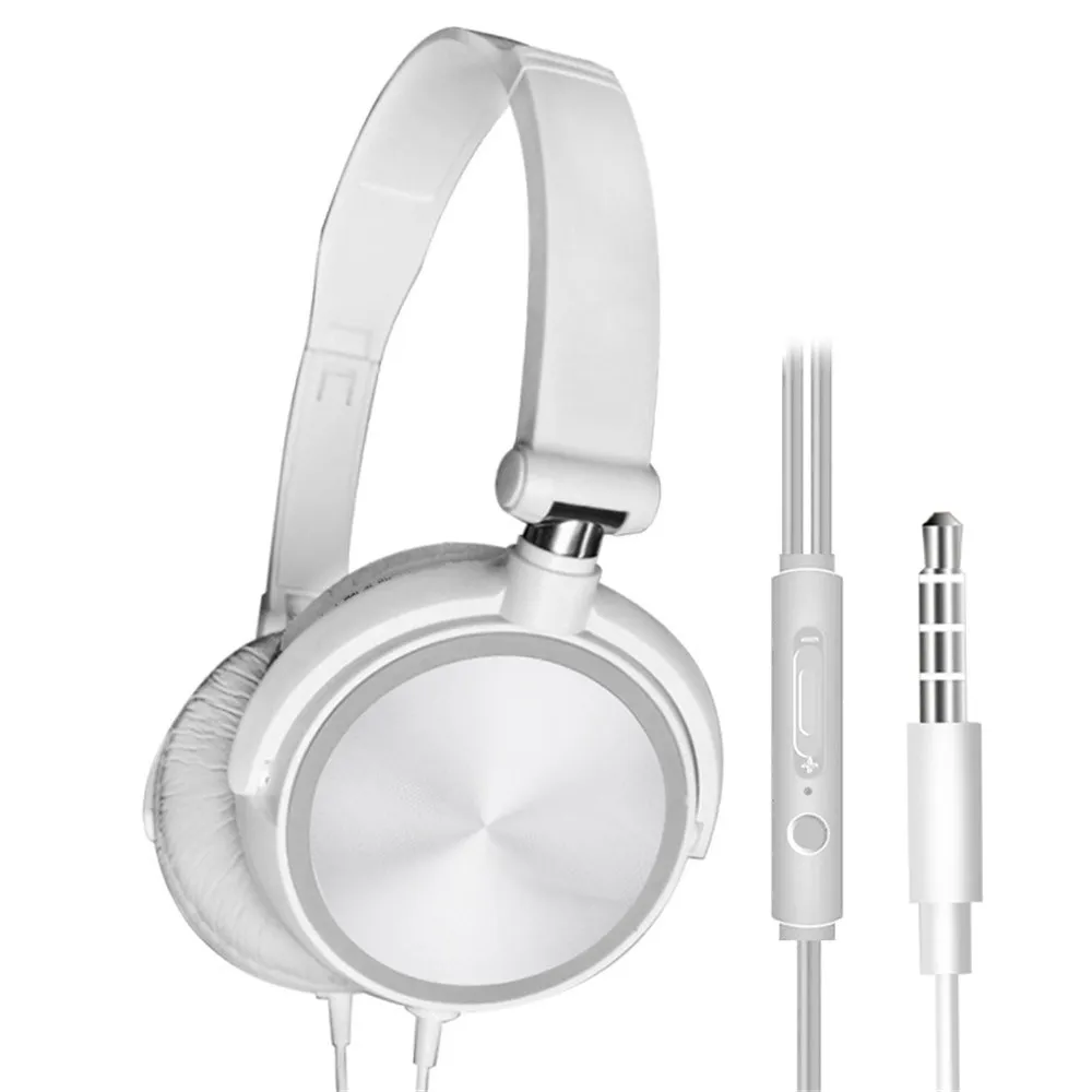 

2022 New 3.5mm Wired Headphones With Microphone Over Ear Headsets Bass HiFi Sound Music Stereo Earphone For Xiaomi/Huawei PC Hot