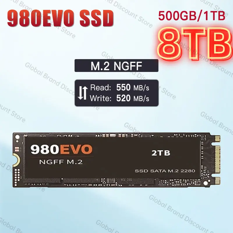 

Original M2 SSD 1TB Hard Drive 980 EVO 500GB 2TB 4TB NGFF ssd nvme m2 Internal Solid State Drive Disk for Laptop Desktop Mac ps5