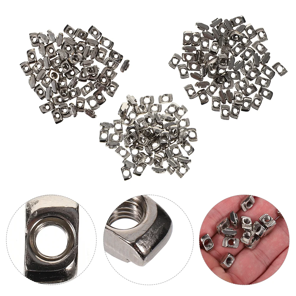 

360Pcs Practical Multipurpose European Standard T Nut Nut Steel Fastener