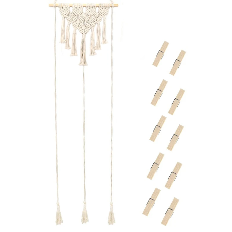 

Hat Organizer Hat Wall Hanging Hat Hanger for Wall Storage Bohemian Hat Rack Hand Weaving Hat Storage Hanger