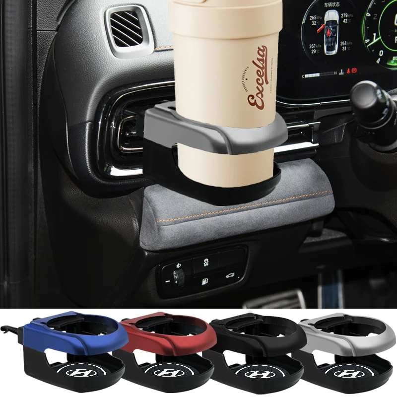 

Car-styling Car Air Vent Drink Mount Water Cup Bottle Can Holder Ashtray Bracket for Hyundai I30 Ix35 Elantra Accent Shell Cover