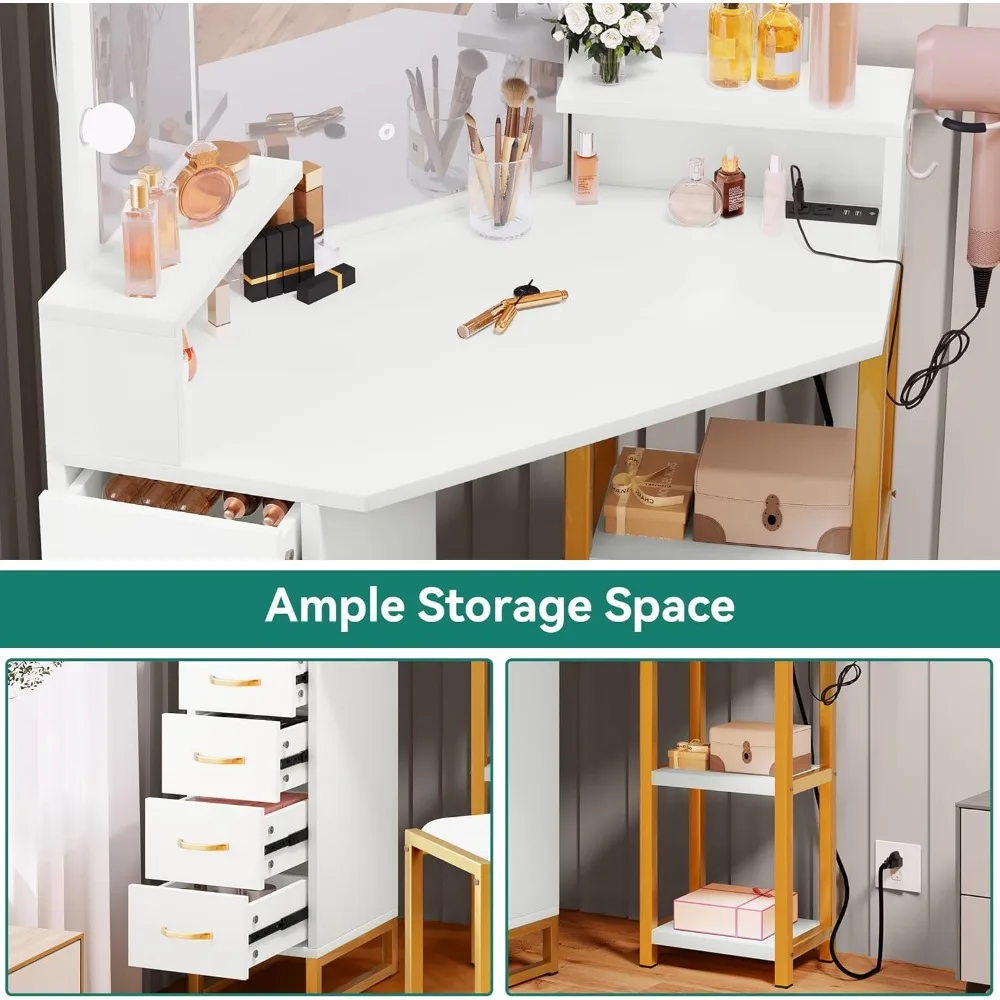 Туалетный столик с подсветкой зеркалом угловой туалетный электрической