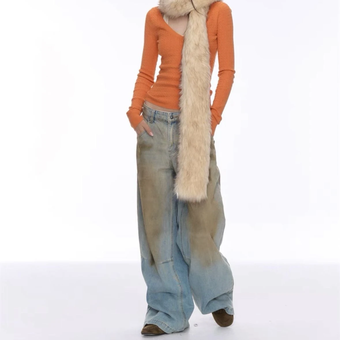 Зимняя новая сексуальная облегающая рубашка Pure Desire с v-образным вырезом и