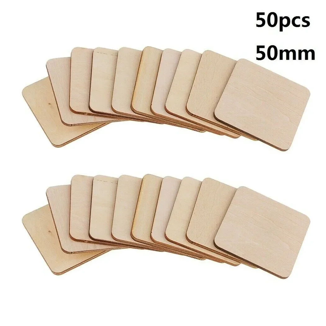 Подставки деревянные квадратной формы 30/50 шт.