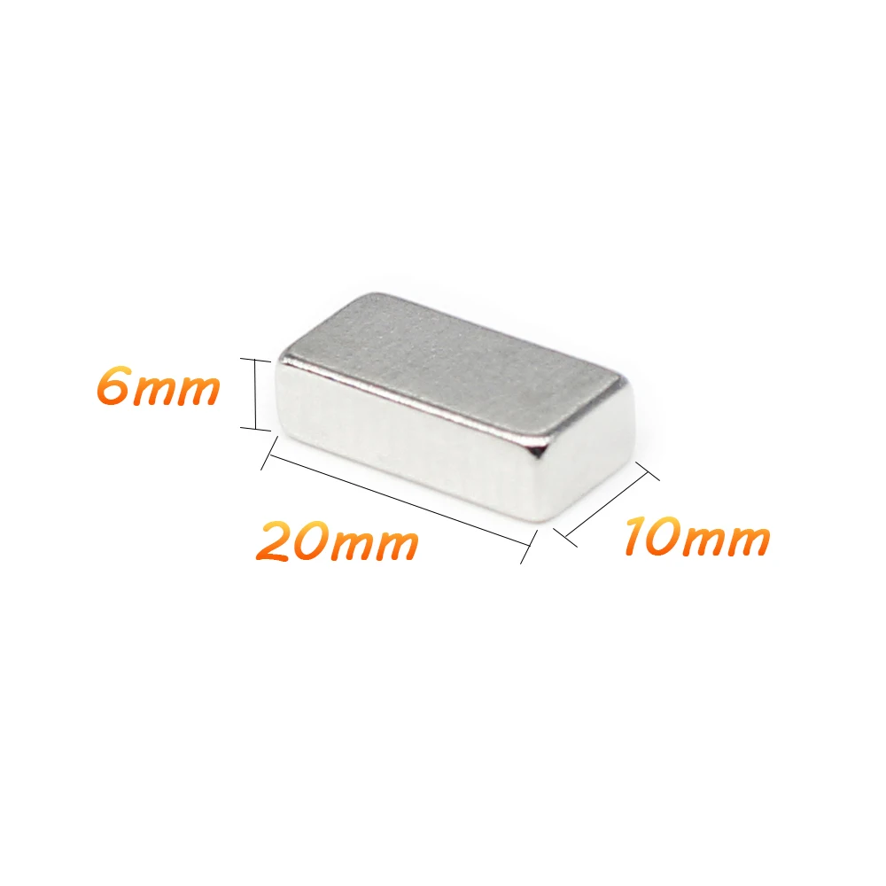 

2/5/10/15/20/30PCS 20x10x6 Quadrate Rare Earth Neodymium Magnet 20x10x6mm Block Strong Powerful Magnets 20*10*6 Permanent Magnet