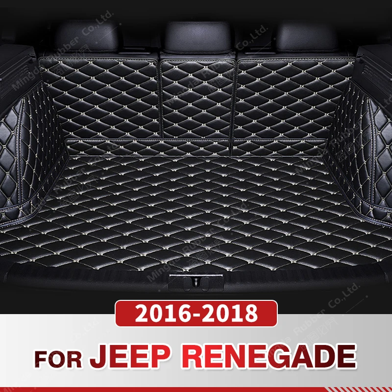 Автомобильный коврик для багажника с полным покрытием JEEP Renegade 2016-2018 17