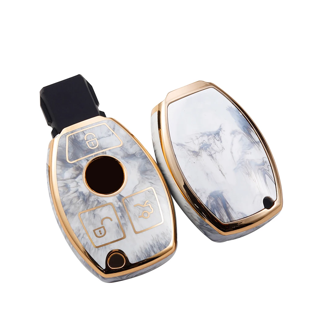 

Car Key Cover Protector Case Holder Skin Jacket For GLC GLA200 GLS/A/B/C/ S/V/GL/ML Smart Key 3 button 1PC
