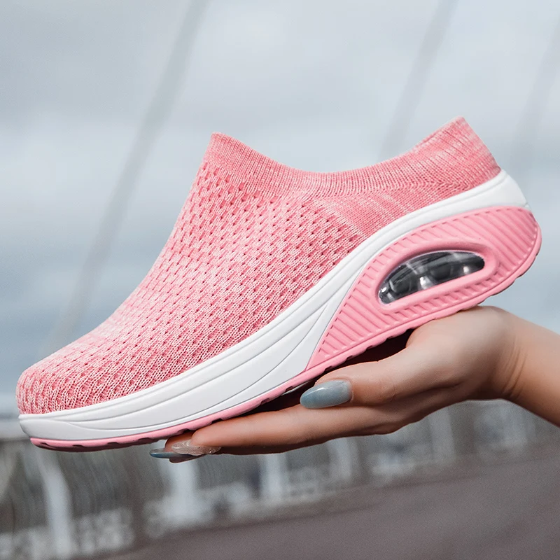 Новые женские дышащие нескользящие удобные тапочки с сетчатой поверхностью