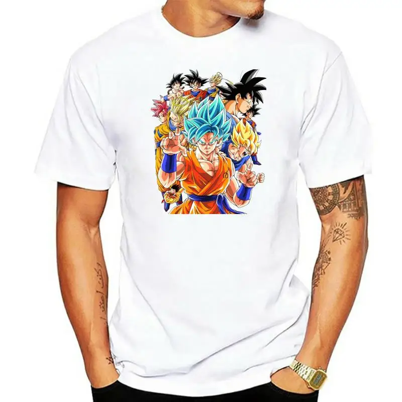 

100% Cotton O-neck Custom Printed Tshirt Men T shirt san goku - Goku Women T-Shirt