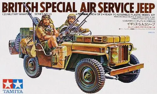 British Sas Special Air Service Patrol Jeep