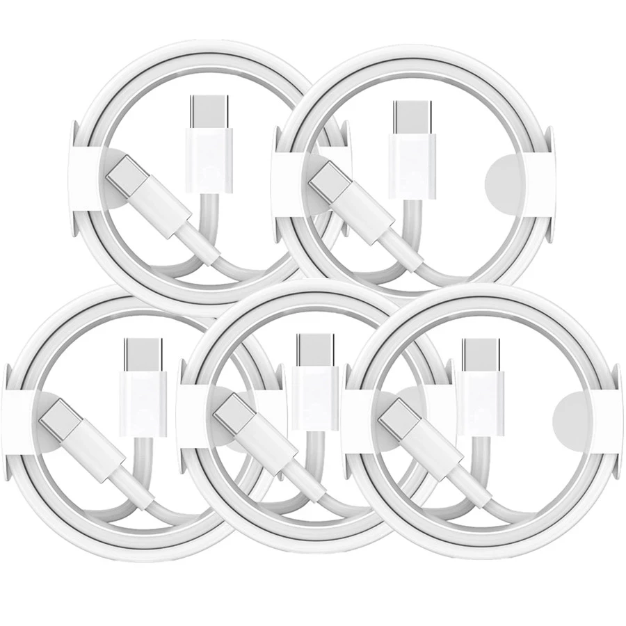 

20Pcs 1M Type C Cable Cord C TO C C TO L 2A charger cable For phone 13/14 Samsung S20 S21 Note 10 htc xiaomi huawei