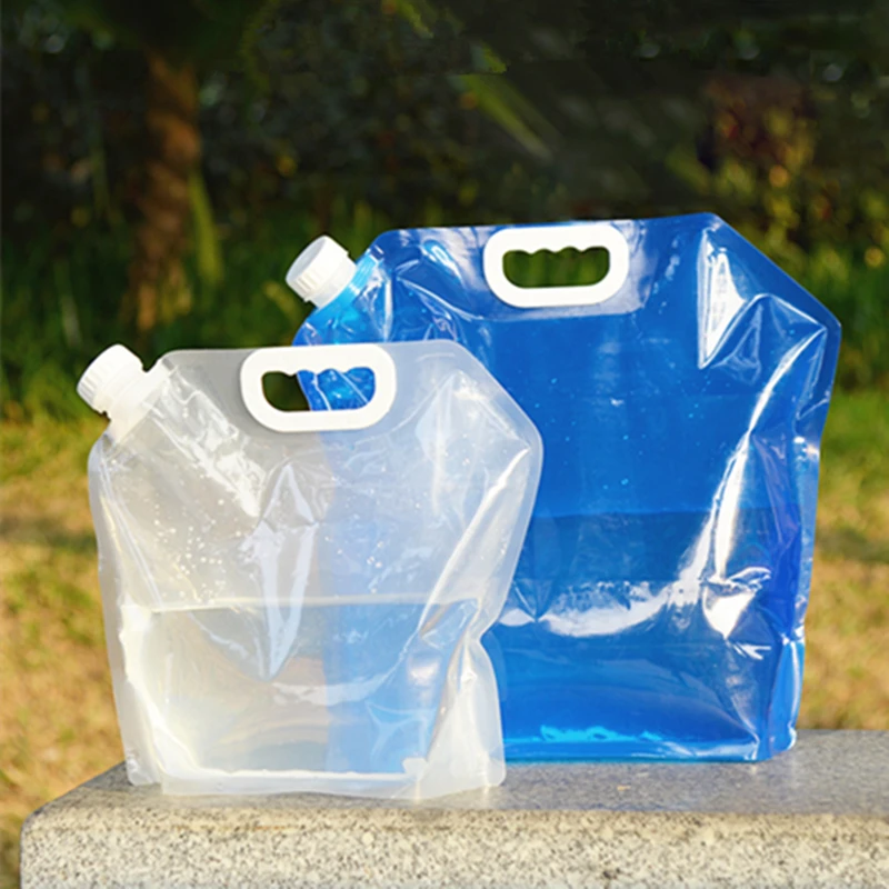 5L/10L Folding Water Bag Outdoor Water Storage Bag Portable Hiking Travel Camping Filled Bucket