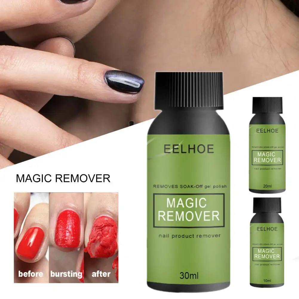 

Gel Removing Solution Convenient Easy to Apply Non-Irritating Nail Supplies Gel Polish Remover Nail-Polish Cleaner