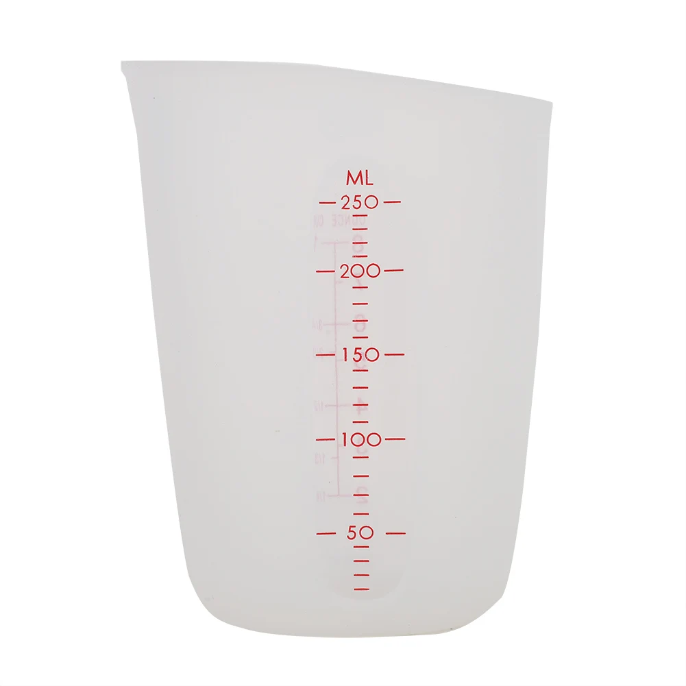 

Transparent Soft Silicone Measuring Cup Visual Semi permeable Milk Cup (250ml)