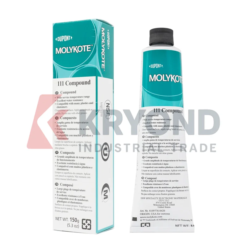 Фото Смазка MOLYKOTE 111 Compound 55, силиконовая, водостойкая, высокотемпературная, диэлектрическая, для клапанов, вакуумных уплотнительных колец, механических соединений, 150 г №2