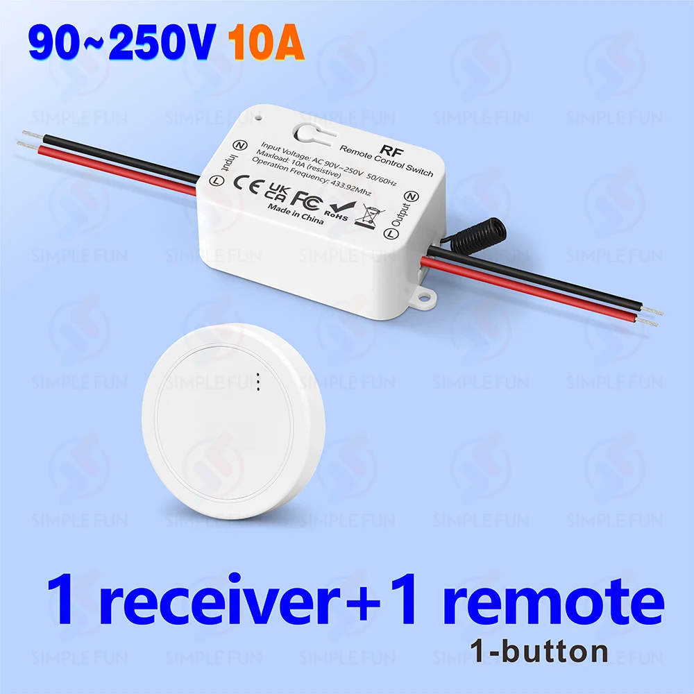 

Беспроводной пульт дистанционного управления SLMPLEFUN для умного выключателя света