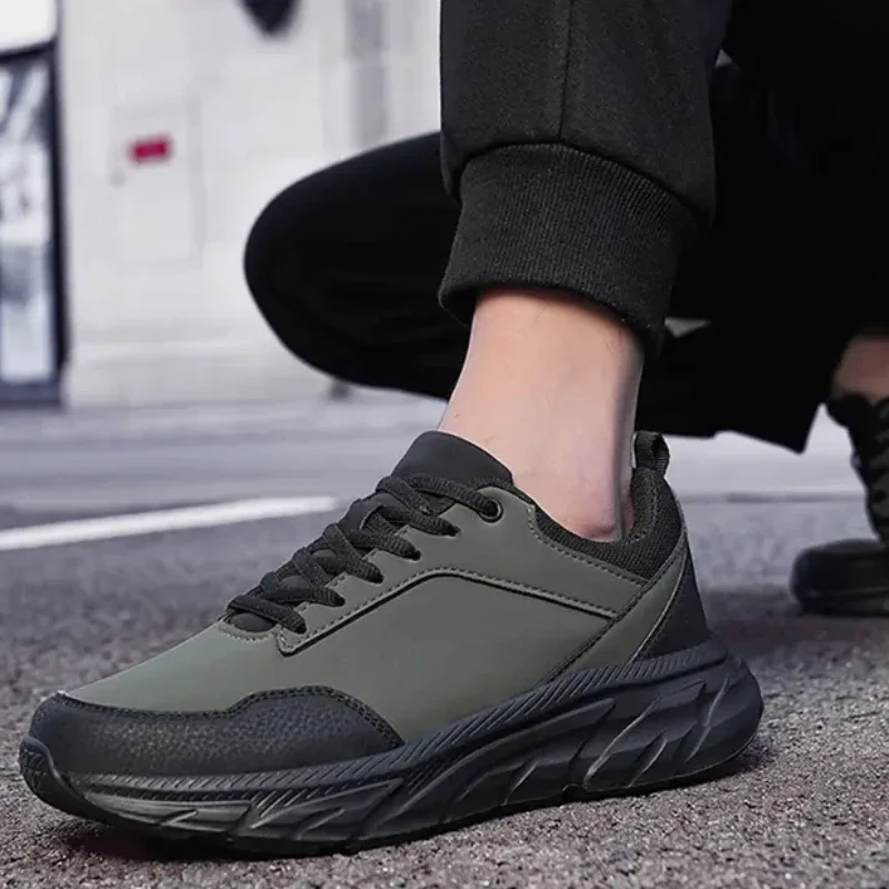 Мужские повседневные кроссовки нескользящие легкие удобные туфли на плоской