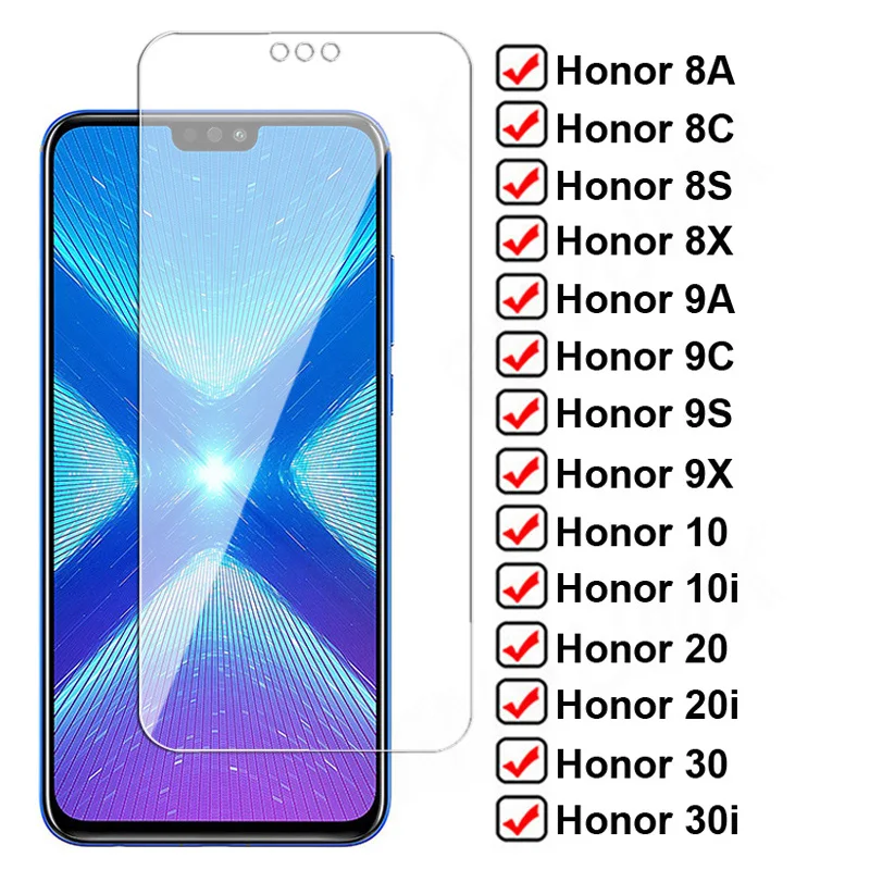 

Закаленное защитное стекло 9D для Huawei Honor 8X/8A/8C/8S/9X/9A/9C/9S