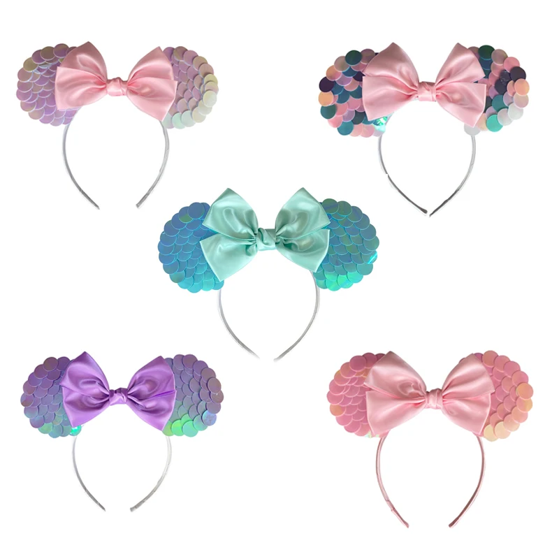 

Детская повязка на голову с ушками Микки-Мауса