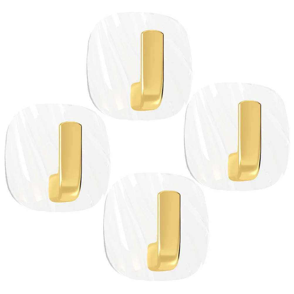 4 шт. крючок бесшовные крючки для одежды без перфорации ванной комнаты подвесные