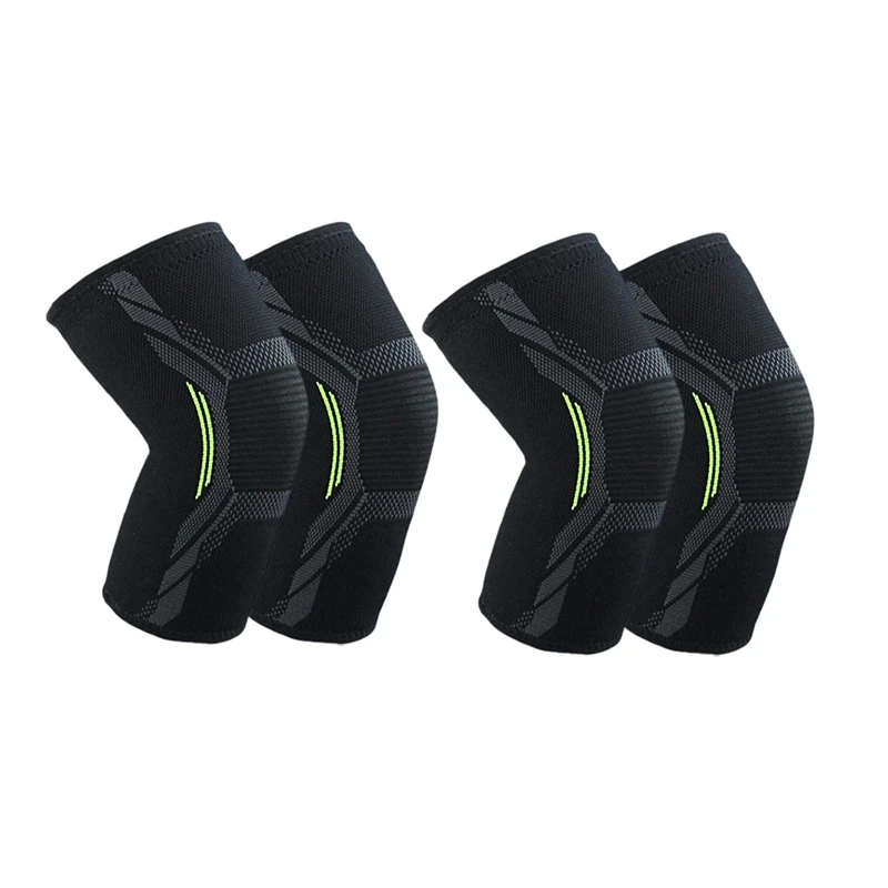

2 Pcs Breathable Basketball Football Sports Kneepad High Elastic Volleyball Knee Pads Brace Training Knee Support Protect, S & M