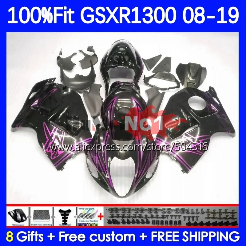 

Hayabusa For SUZUKI GSXR 1300 CC GSXR-1300 29No.120 pink black GSXR1300 2008 2009 2010 2011 2012 2013 14 15 16 17 18 19 Fairing