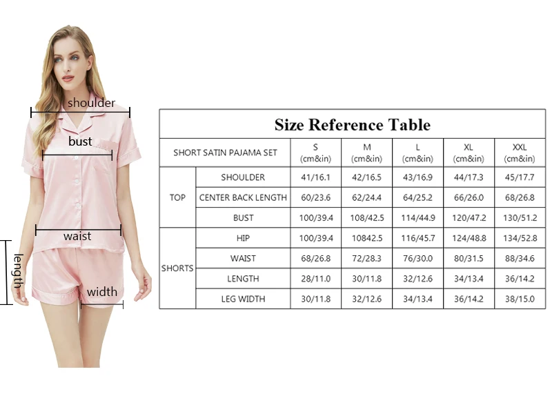 Hot Sale Satin Pajama Ladies Pajamas Set Silk Pajamas Set Women Sleepwear Pijamas Women V-neck Pyjamas Set