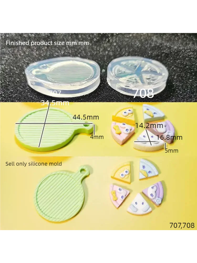 DIY ручная работа поднос для торта с животными форма эпоксидной смолы еда игра