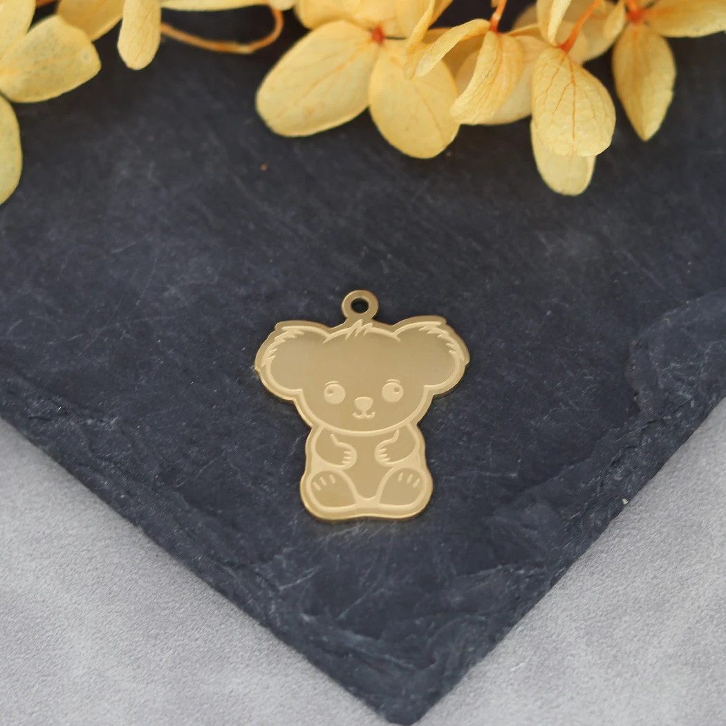 2 шт. подвески коалы из нержавеющей стали