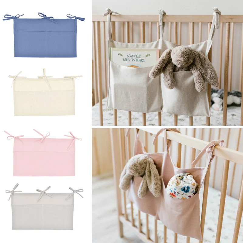 

Новая детская прикроватная сумка для хранения, органайзер для детской кроватки, подвесная сумка для младенцев, многофункциональная подвес...