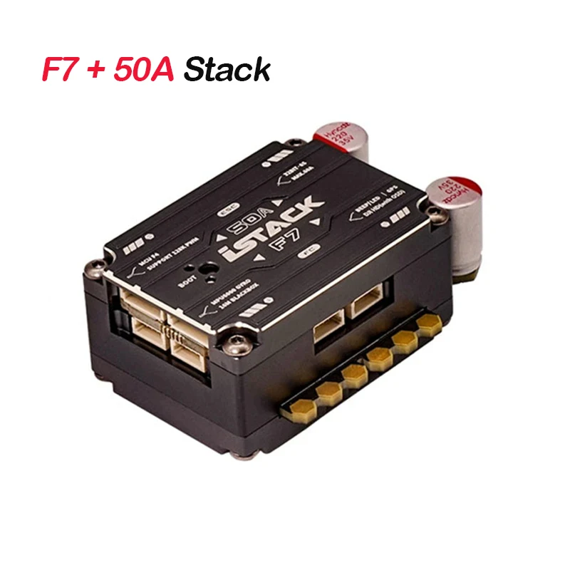 

Axisflying iStack F7 Flight Controller MPU6000 + 50A 4 in1 128K ESC 2-6S 20mm Hole Support Plug Play for FPV Freestyle Drones