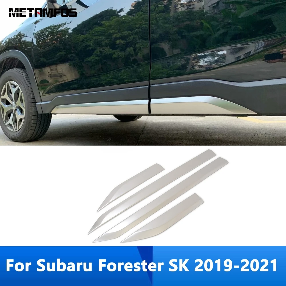 Для Subaru Forester SK 2019 2020 2021 нержавеющая дверь боковая линия полоса кузова молдинг