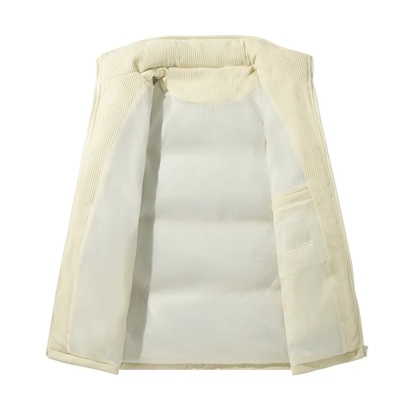 Winter 2022 New Windproof Stand Collar Solid Color Simple Cotton Clothing Youth Thick Warm Coat Fashion Men's Wear